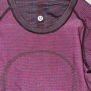 lululemon athletica Purple Striped Top